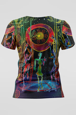 Celestial Rhythms NAIDOC 2025 Women’s Three Pocket Scrub Top