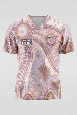 A Bright Future NAIDOC 2025 Unisex Three Pocket Scrub Top