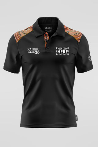 Leaving Footprints NAIDOC 2025 Bamboo (Cradle) Unisex Polo Shirt