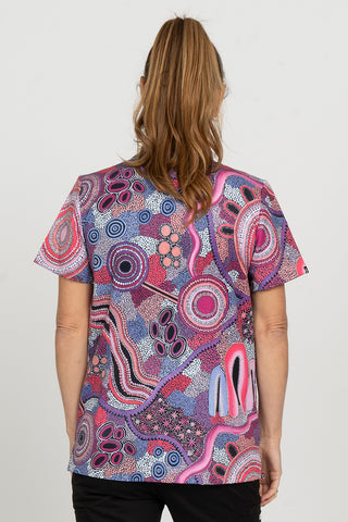 Pink Colours Women’s Three Pocket Scrub Top