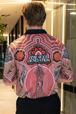 (Bulk Order) Leaving Footprints NAIDOC 2025 Unisex Polo Shirt