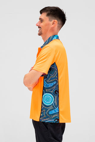 Deadly Dads High Vis Fluoro Orange Unisex Polo Shirt