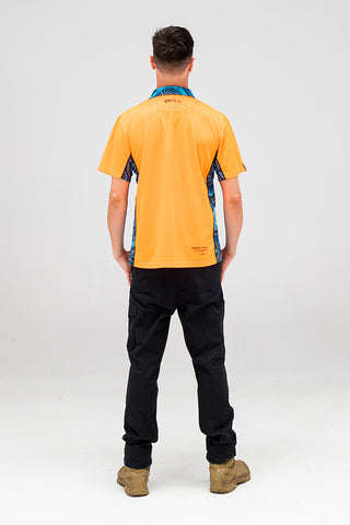 Deadly Dads High Vis Fluoro Orange Unisex Polo Shirt