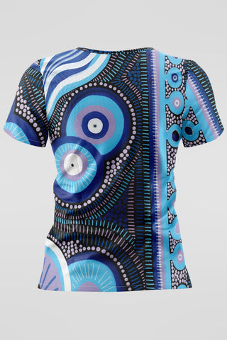 Future Dreaming NAIDOC 2025 Women’s Three Pocket Scrub Top