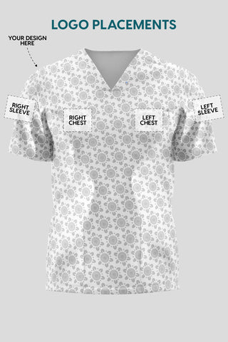 "Design Your Own" Unisex Three Pocket Scrub Top
