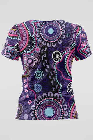Muru To Our Biriwal (Pathway To Our Future) NAIDOC 2025 Women’s Three Pocket Scrub Top