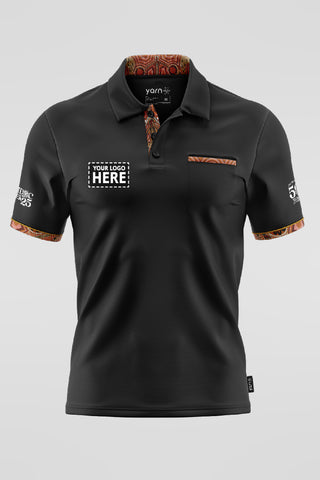 Leaving Footprints NAIDOC 2025 Bamboo (Nullarbor) Unisex Polo Shirt