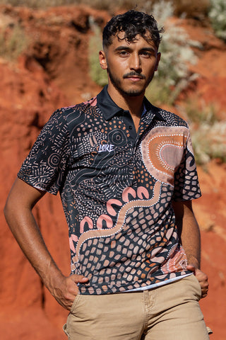 (Bulk Order) Gathering On Country Recycled UPF50+ Unisex Polo Shirt