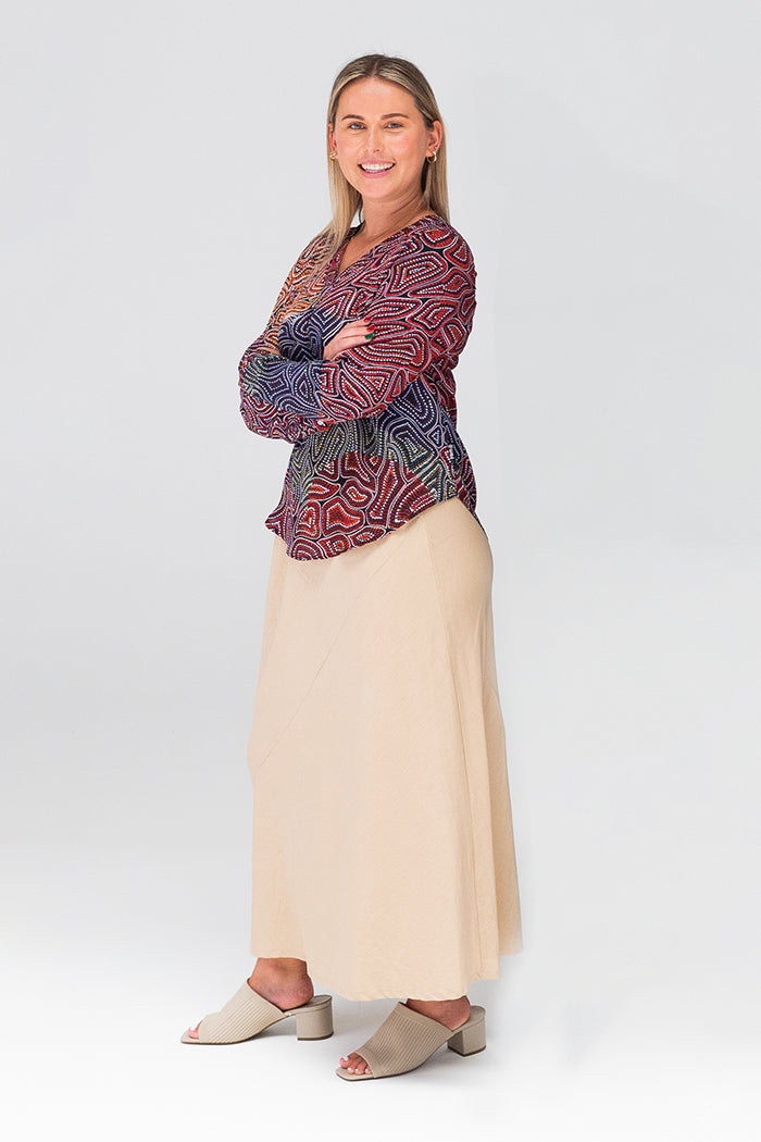 Our Many Tribes V Neck Women