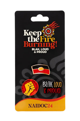 (Bulk Order) Bitja Mulana (Fire Spirit) NAIDOC 2024 Lapel Pin (3 Pack)