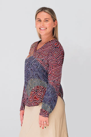 Our Many Tribes V Neck Women