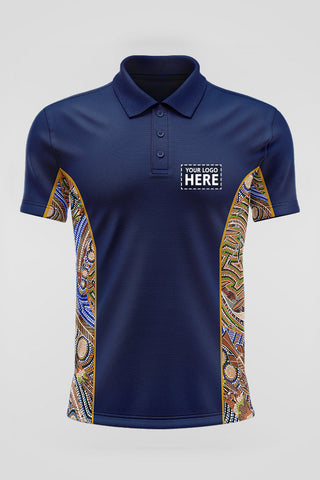 Healing Land, Rivers, Sea and Ocean UPF50+ Bamboo (Simpson) Polo Shirt
