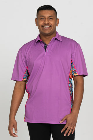 Celebration UPF50+ Pink Bamboo (Simpson) Unisex Polo Shirt