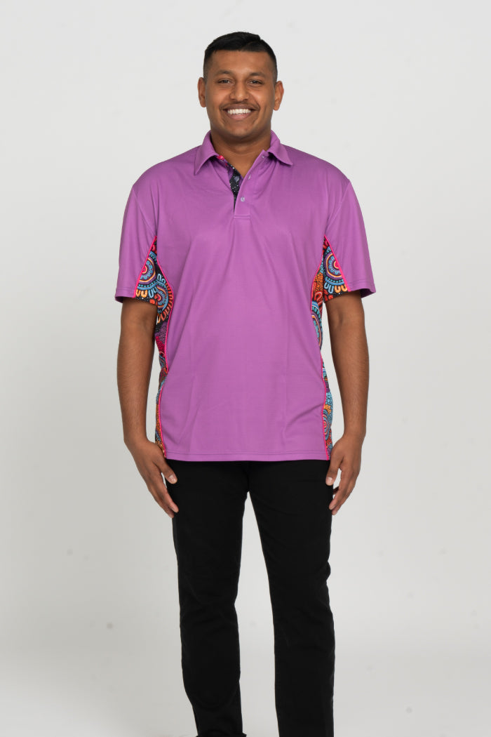 Celebration UPF50+ Pink Bamboo (Simpson) Polo Shirt