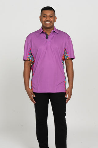 Celebration UPF50+ Pink Bamboo (Simpson) Polo Shirt