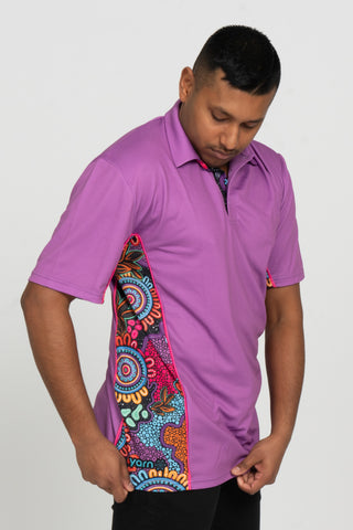 Celebration UPF50+ Pink Bamboo (Simpson) Polo Shirt