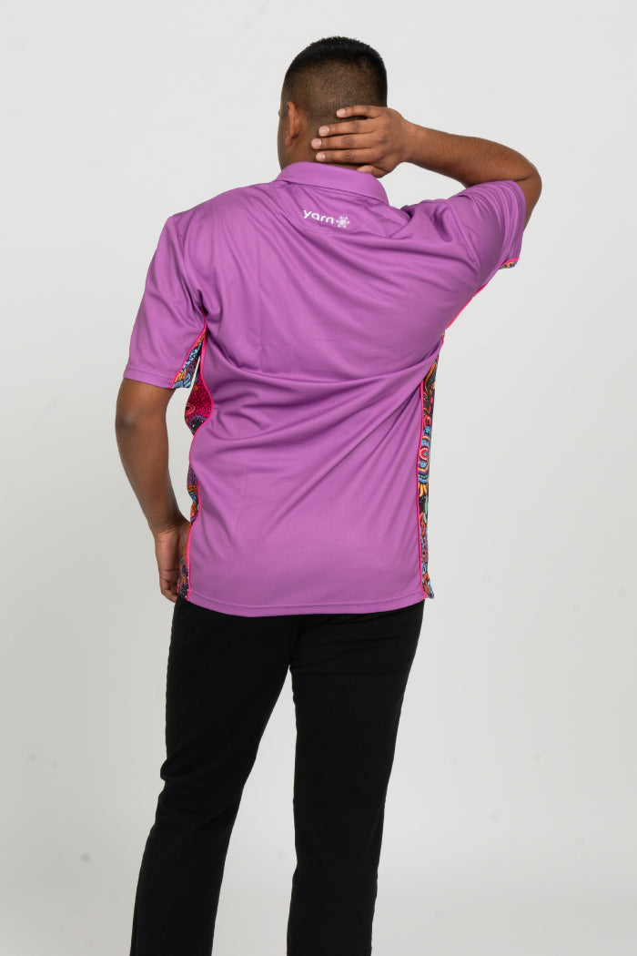 Celebration UPF50+ Pink Bamboo (Simpson) Polo Shirt