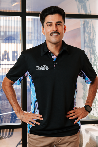 50 Shades Of Deadly NAIDOC 2026 Bamboo (Simpson) Unisex Polo Shirt