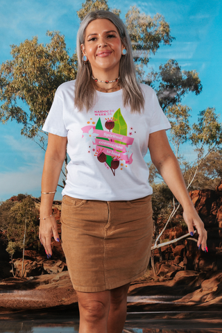 Spiritual Connection To Land NAIDOC Week 2026 White Cotton Everyday T-Shirt