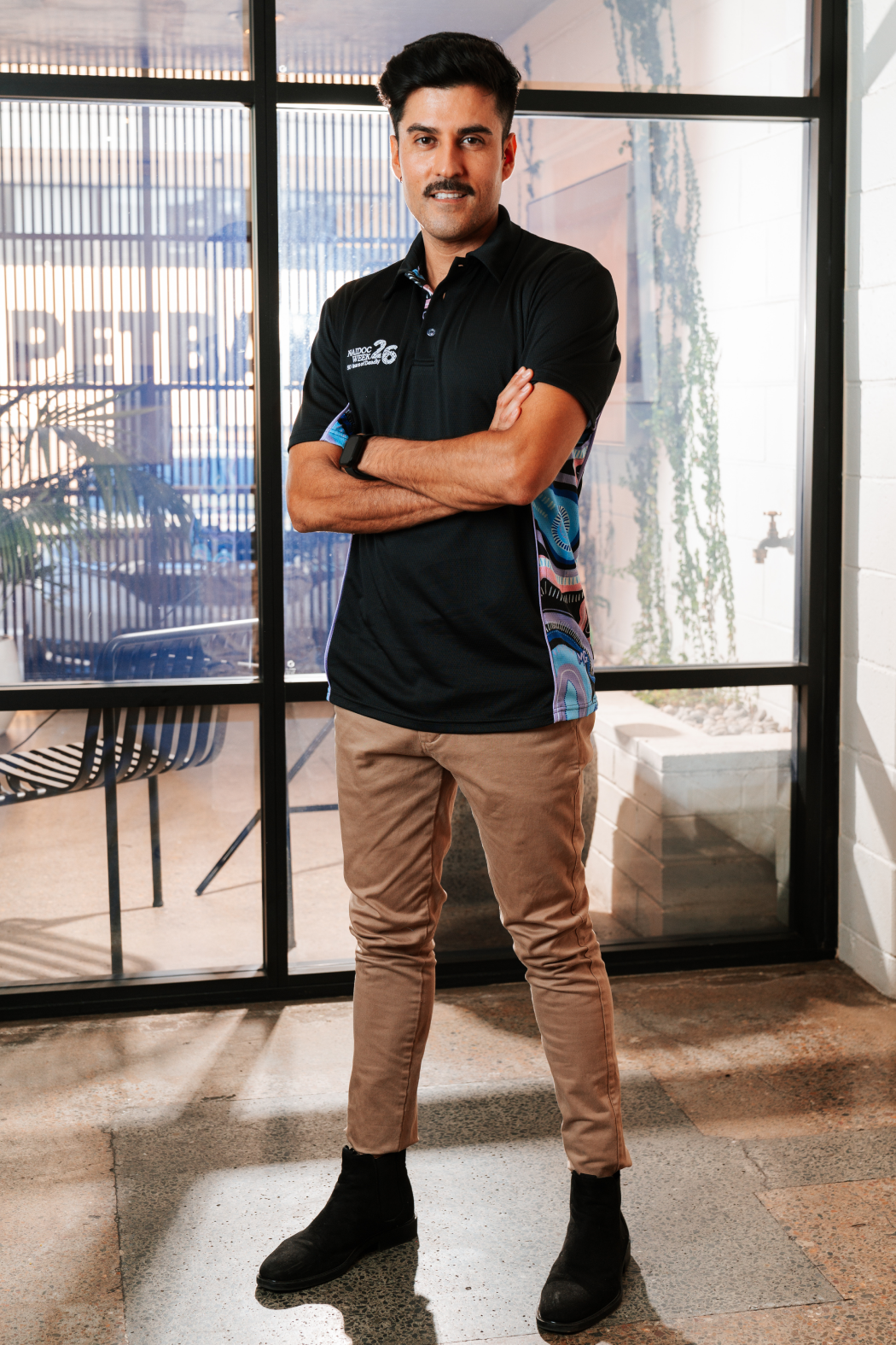 50 Shades Of Deadly NAIDOC 2026 Bamboo (Simpson) Unisex Polo Shirt