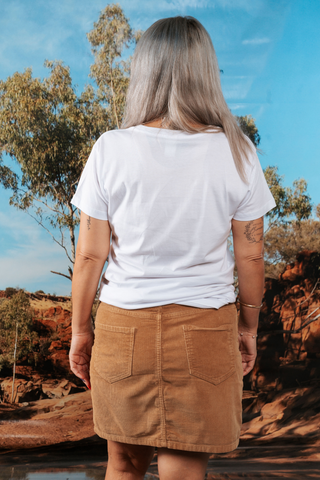 Paths That Brought Us Here NAIDOC Week 2026 White Cotton Everyday T-Shirt