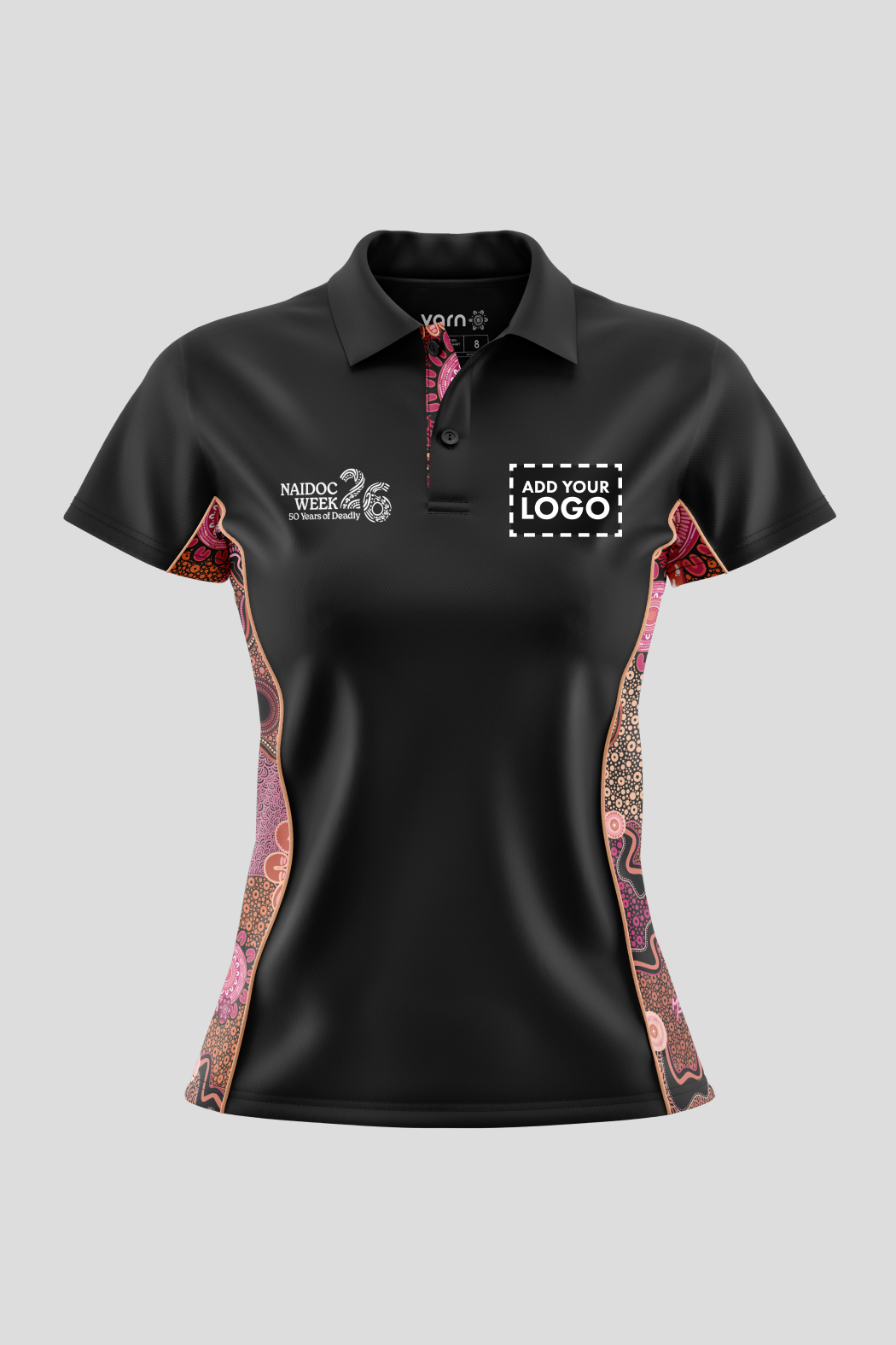 Celebration Through Generations NAIDOC 2026 Black Bamboo (Simpson) Polo Shirt