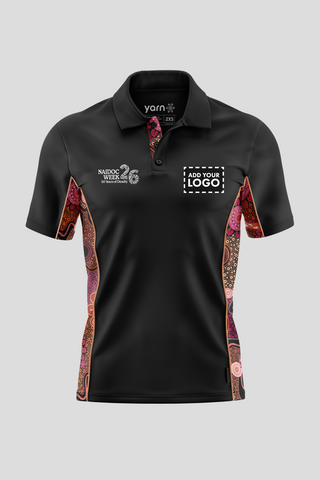 Celebration Through Generations NAIDOC 2026 Black Bamboo (Simpson) Polo Shirt