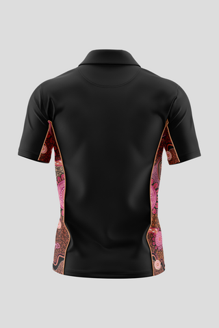 Celebration Through Generations NAIDOC 2026 Black Bamboo (Simpson) Polo Shirt