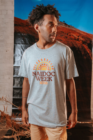 Core NAIDOC Week 2026 Grey Marle Cotton Everyday T-Shirt