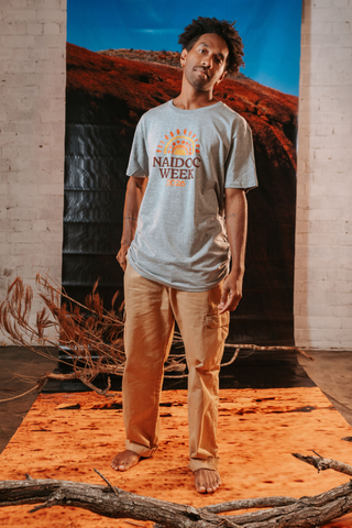 Core NAIDOC Week 2026 Grey Marle Cotton Everyday T-Shirt