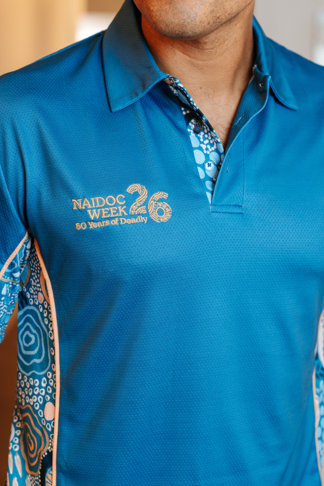 Moorditj Koorliny (Strong Journey) NAIDOC 2026 Bamboo (Simpson) Polo Shirt