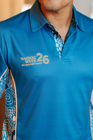 Moorditj Koorliny (Strong Journey) NAIDOC 2026 Bamboo (Simpson) Polo Shirt