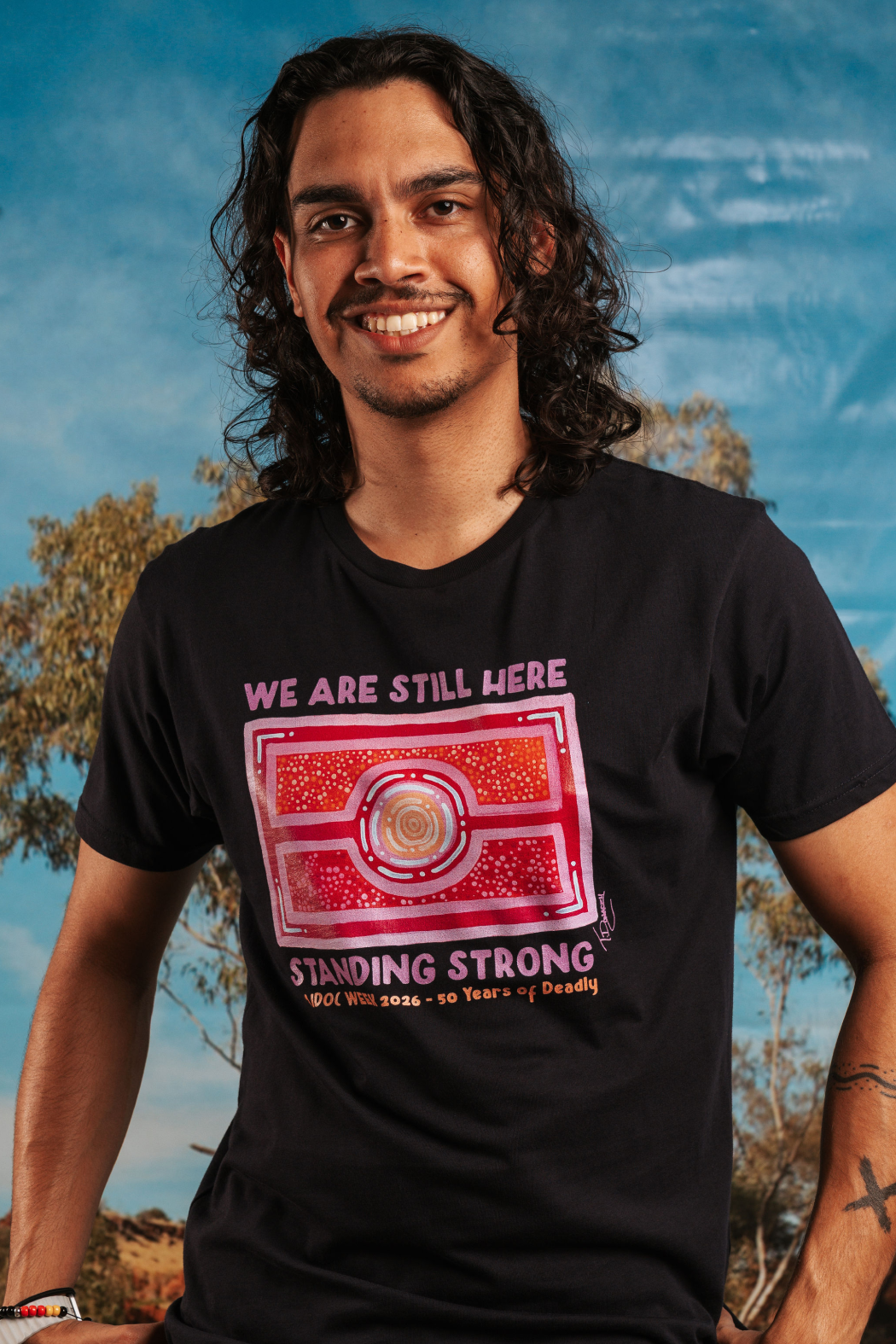 We Are Still Here NAIDOC Week 2026 Navy Cotton Everyday T-Shirt