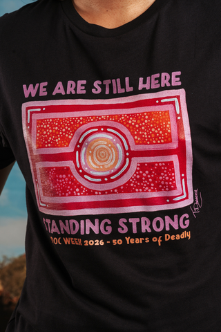 We Are Still Here NAIDOC Week 2026 Navy Cotton Everyday Unisex T-Shirt