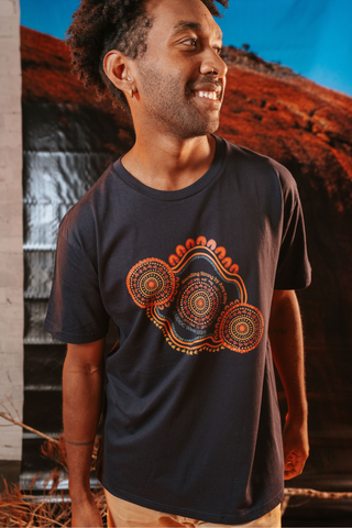Standing Strong NAIDOC Week 2026 Navy Cotton Everyday Unisex T-Shirt