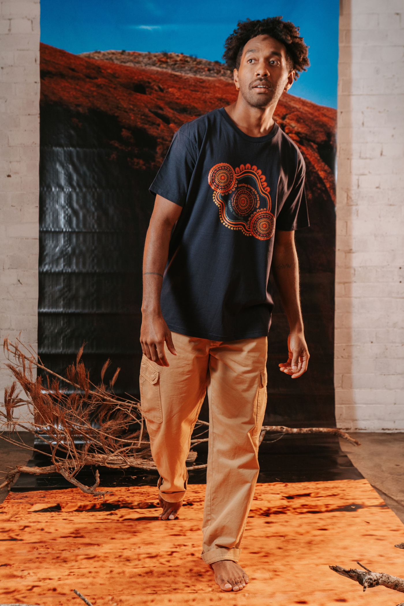 Standing Strong NAIDOC Week 2026 Navy Cotton Everyday Unisex T-Shirt