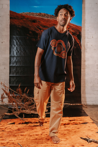 Standing Strong NAIDOC Week 2026 Navy Cotton Everyday Unisex T-Shirt