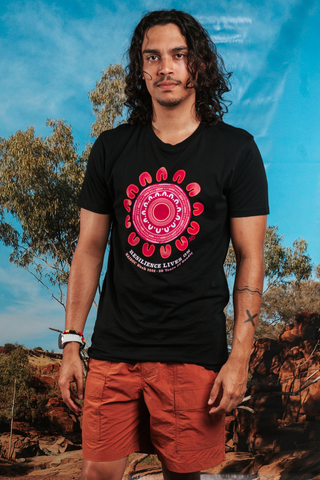 Resilience Lives On NAIDOC Week 2026 Black Cotton Everyday T-Shirt