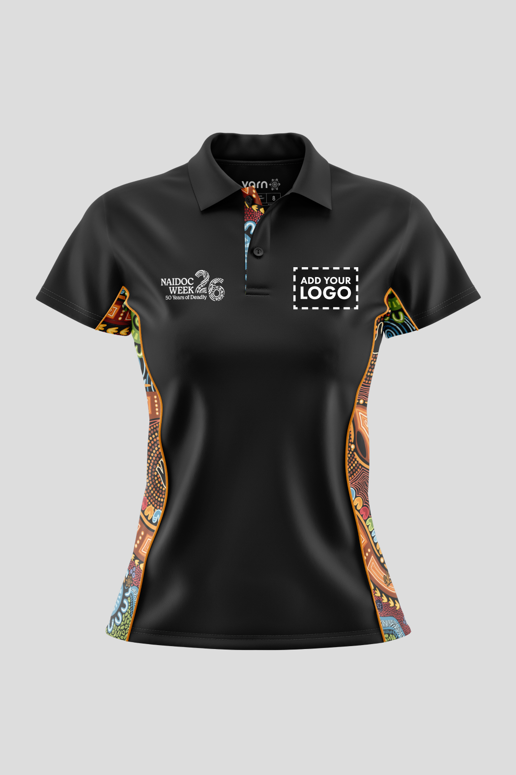 Gadi NAIDOC 2026 Black Bamboo (Simpson) Polo Shirt