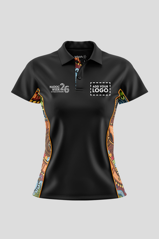 Gadi NAIDOC 2026 Black Bamboo (Simpson) Polo Shirt