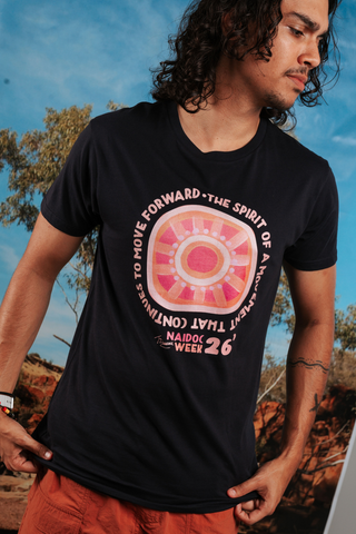 Spirit Of A Movement NAIDOC Week 2026 Navy Cotton Everyday Unisex T-Shirt