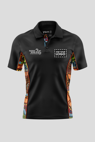 Gadi NAIDOC 2026 Black Bamboo (Simpson) Polo Shirt