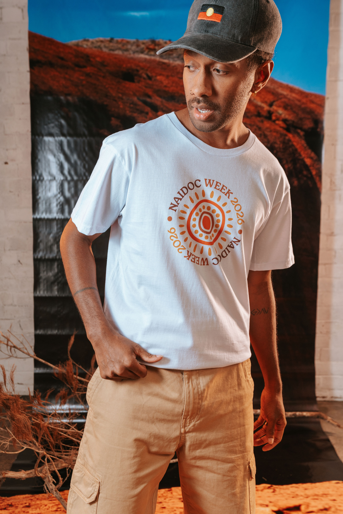 Circle NAIDOC Week 2026 White Cotton Everyday Unisex T-Shirt