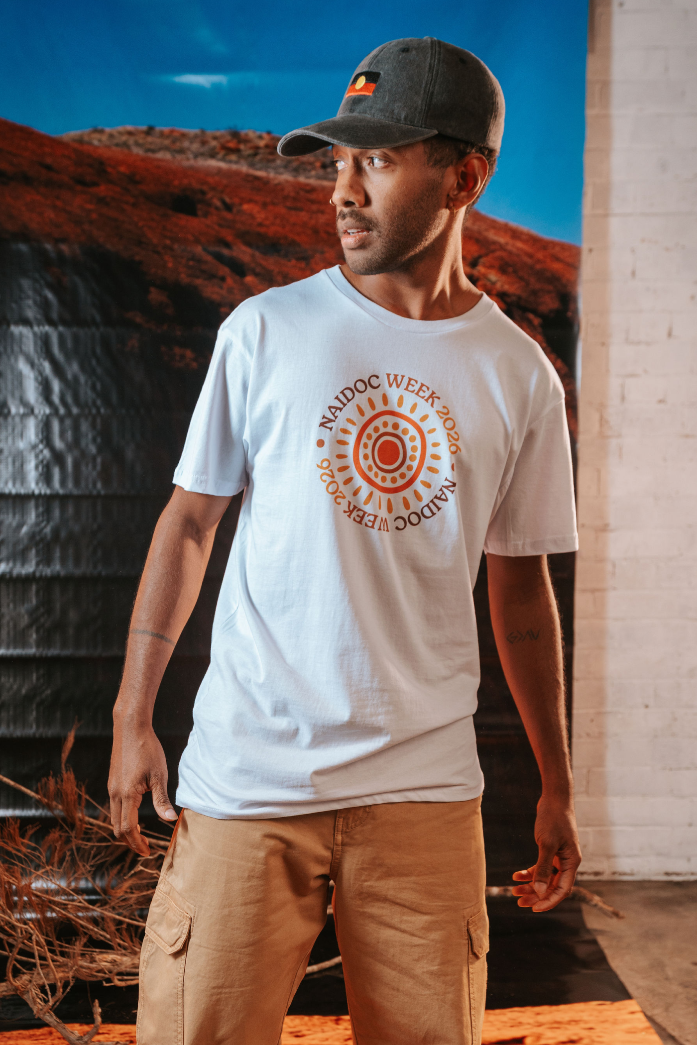 Circle NAIDOC Week 2026 White Cotton Everyday Unisex T-Shirt
