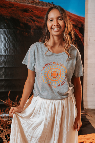 Circle NAIDOC Week 2026 Grey Marle Cotton Everyday T-Shirt