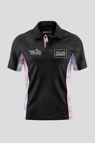 Paths That Brought Us Here NAIDOC 2026 Black Bamboo (Simpson) Polo Shirt
