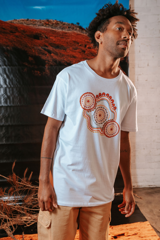 Standing Strong NAIDOC Week 2026 White Cotton Everyday Unisex T-Shirt
