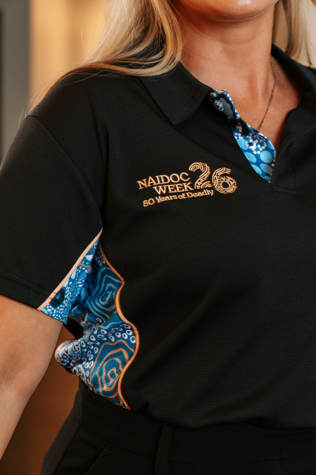 Moorditj Koorliny (Strong Journey) NAIDOC 2026 Bamboo (Simpson) Polo Shirt
