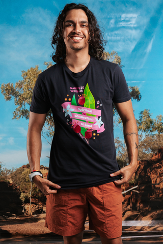 Spiritual Connection To Land NAIDOC Week 2026 Navy Cotton Everyday Unisex T-Shirt