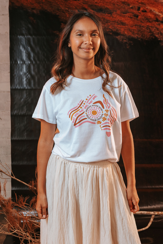 Australia NAIDOC Week 2026 Pink and White Cotton Everyday Women